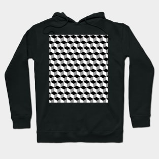 High Contrast Cube Optical Illusion Hoodie